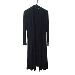 Cato Women's Black Duster Cardigan Size Medium